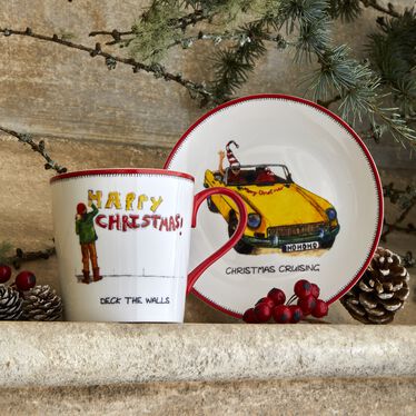 Kit Kemp Doodles Christmas Tidbit Plates